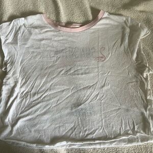 Sugar White Graphic Crop Top